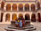 My friends and I on a gorgeous sunny day at the Querétaro Regional Museum