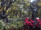 A sculpture in Alameda Hidalgo, one of the largest gardens in Querétaro