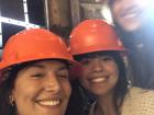 About to plunge into an underground mine in Guanajuato with my friends Lucero and Isabela