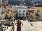 Me on the enormous steps of a historic university in Guanajuato where made some friends who study law