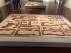 This is a map of the Old City of Querétaro on a rug