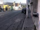 A street on my walk to school that shows the mountains in the distance 