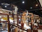 An exhibition on how the people of Nanjing used to make silk clothing using this complex wooden machine