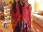 I am celebrating the Hindu festival of Navaratri with my friend