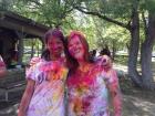My friend and I covered in colorful powder (2013)