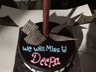 The beautiful cake that my hostel-mates bought for my goodbye party