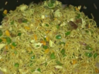 The Indomie with egg and vegetables