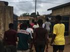 Students leaving the school to go home
