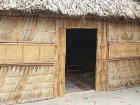 The walls and roof of this room were handmade too