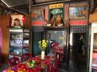 Altars for images of Buddha are often near the front of Khmer people's homes