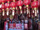 These lanterns are hanging in a Hoa (Chinese Vietnamese) pagoda in Soc Trang