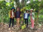 This is at chị Ngân's family's orchard in the countryside in Soc Trang