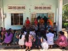 Elders and their families will chant together before the elders are bathed