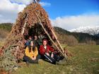 All of us had differnt back stories. Yet we all felt the need to stuff ourselves inside this random hut we found