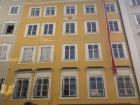 The house where Mozart was born, which I saw in Salzburg, Austria