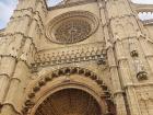 Close up of the Cathedral of Santa Maria of Palma. This Cathedral was also built in the Gothic style