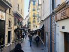 The narrow streets in the old part of town are mostly pedestrian streets