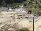 Hot springs surrounding the underground ovens