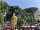 This is the Batu Caves in Kuala Lumpur, Malaysia; it's a series of Hindu shrines built inside of a cave!