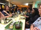 Putting food on banana leaves is a traditional way of eating in Southeast Asia