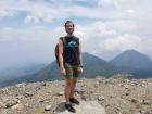 Looking over to Volcán Izalco after climbing up Volcán Ilamatepec