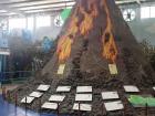 Teaching kids about volcanos – a really common piece of nature here! 