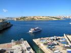 The ferry that I take to the capital takes about 15 minutes to get across the Grand Harbor