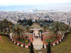 This is the view from the top of the Hanging Gardens in Haifa