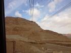 I took a gondola to the top of Mount Masada in the desert