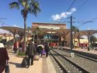 Train station in Marrekesh, known as the "Red City"