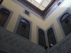 The inside walls of a riad in Meknes