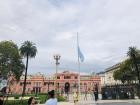 This is La Casa Rosada, where the president's office is!