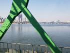 View of the Han River from inside a bus