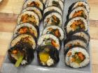 One of the cheapest and most delicious foods in Korea: Kimbap (Keem-bop)
