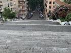 These steps are called "The Painted Steps" and in the morning students often gather and eat breakfast.