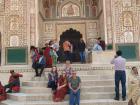 My family visiting Jaipur's Amer Fort