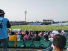 A women's cricket match at Jaipur's S.M.S. Stadium