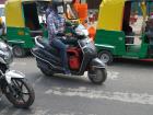 Auto-rickshaws, sometimes called tuk-tuks, are a common mode of transportation in India