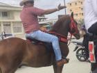 A caballero (cowboy) at the beach