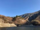 Dried up land on the mountainsides