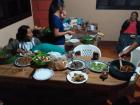 We had a cooking night with Isela's family!