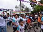 Kids participating in the 10K marathon