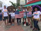 U.S. Embassy friends in solidarity with LGBTQ community