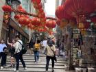 Walking through the city of Hong Kong