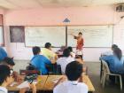 Teaching an English class at SMK Kuala Krau
