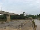 A bridge damaged by flooding 