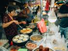 Sellers generally serve food to customers in plastic bags