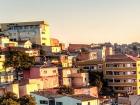 Hills in South São Paulo shining at sunset