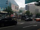 A road in Seoul (The signs are in Korean)