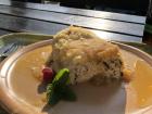 Štruklji, a cheese-filled dumpling with a butter and breadcrumb crust